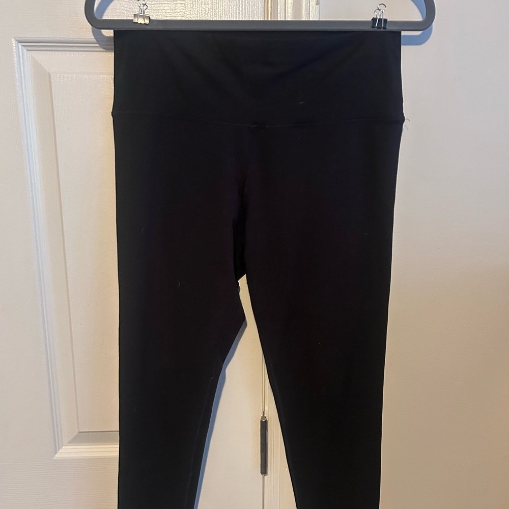 Aerie Black Leggings - 7/8 length, no pocket, size large